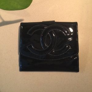 CHANEL Patent Leather Wallet